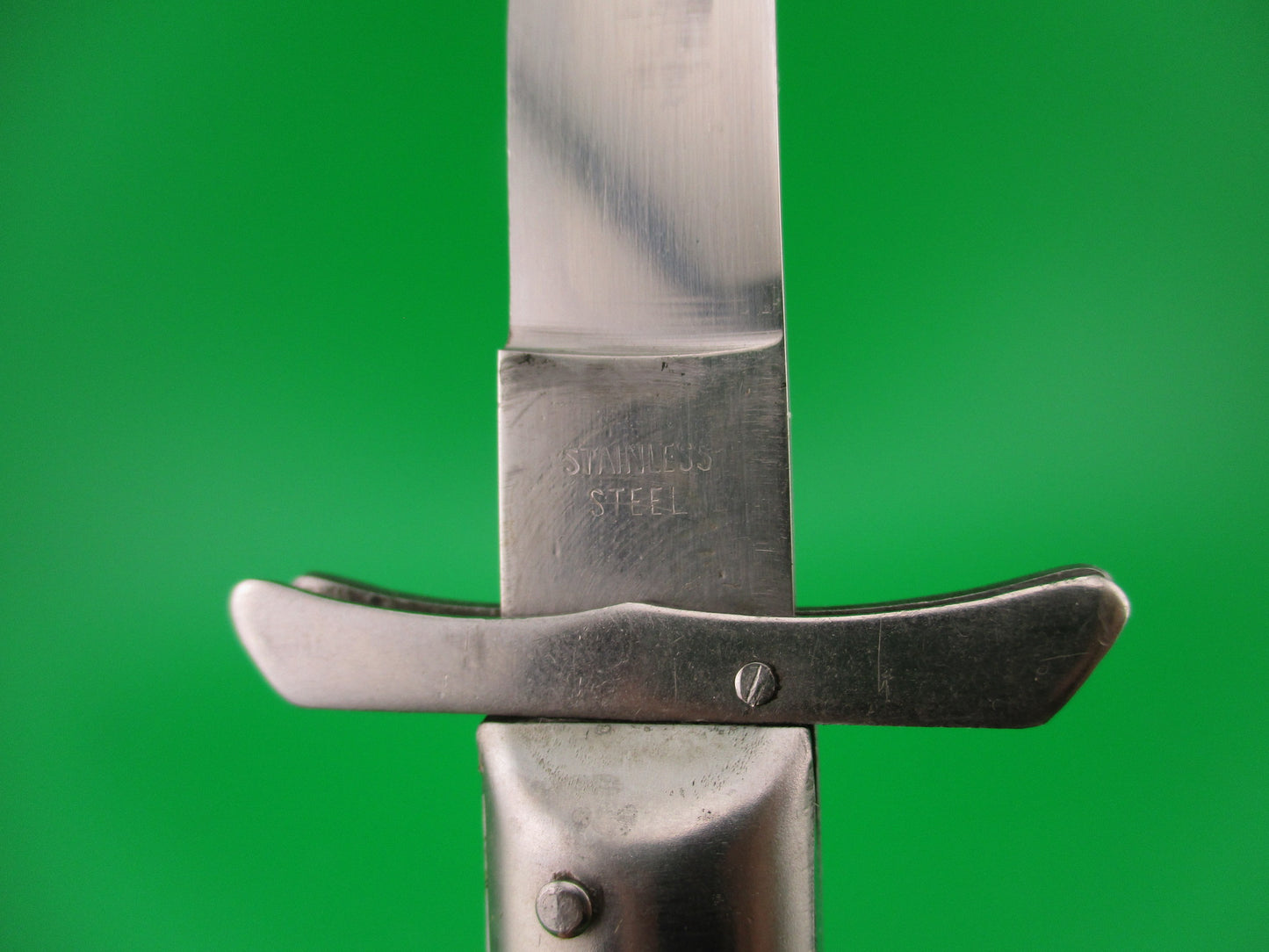STAINLESS STEEL 27cm Japanese Swing Guard Batwing vintage automatic knife
