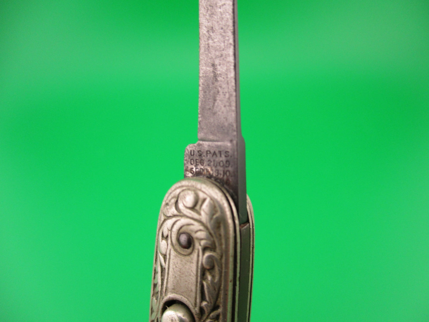 SCHRADE CUT CO German Silver Small double Vintage automatic knife