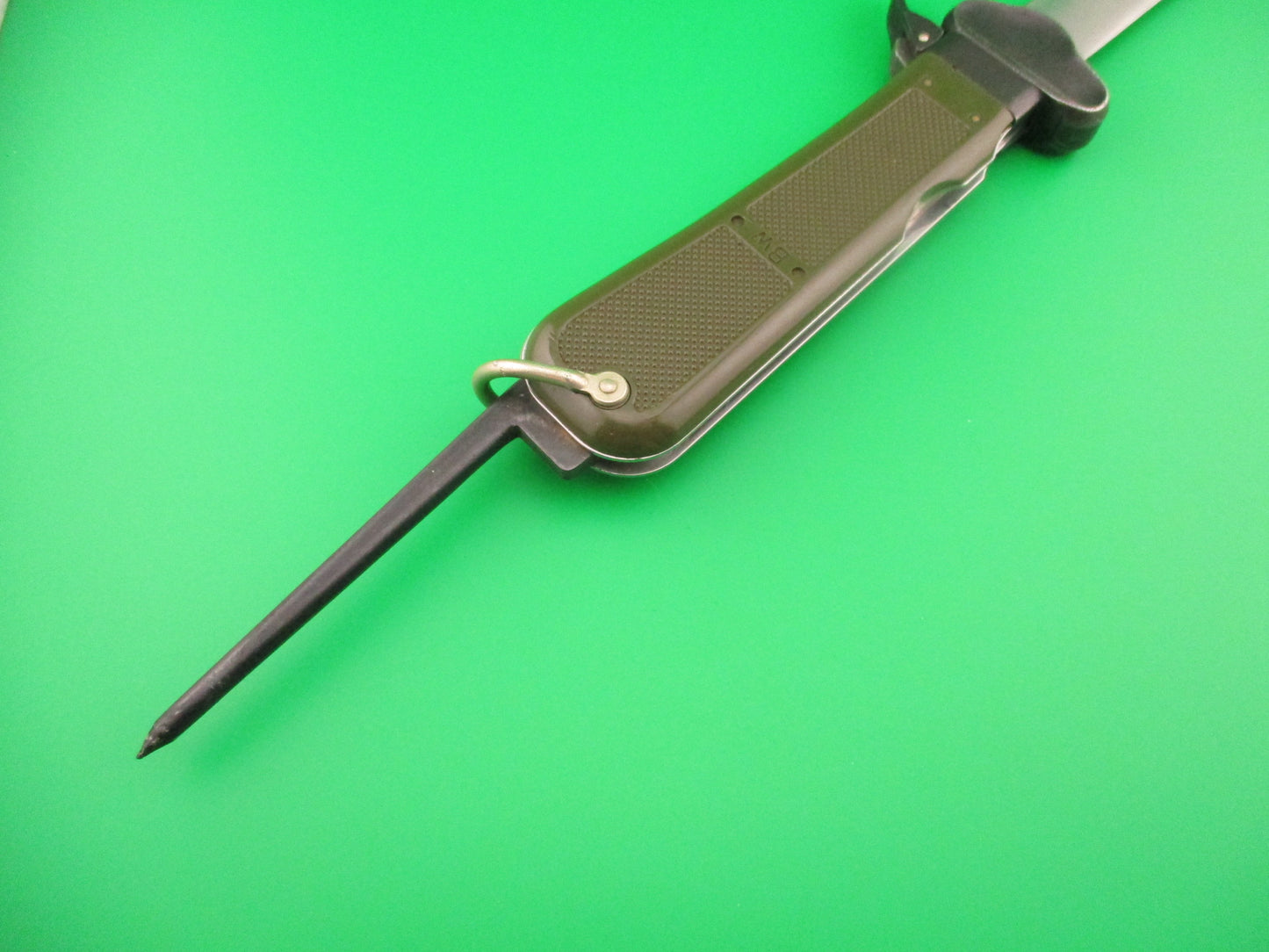 WMF BW 26cm German Military Vintage Take Down Gravity knife Green