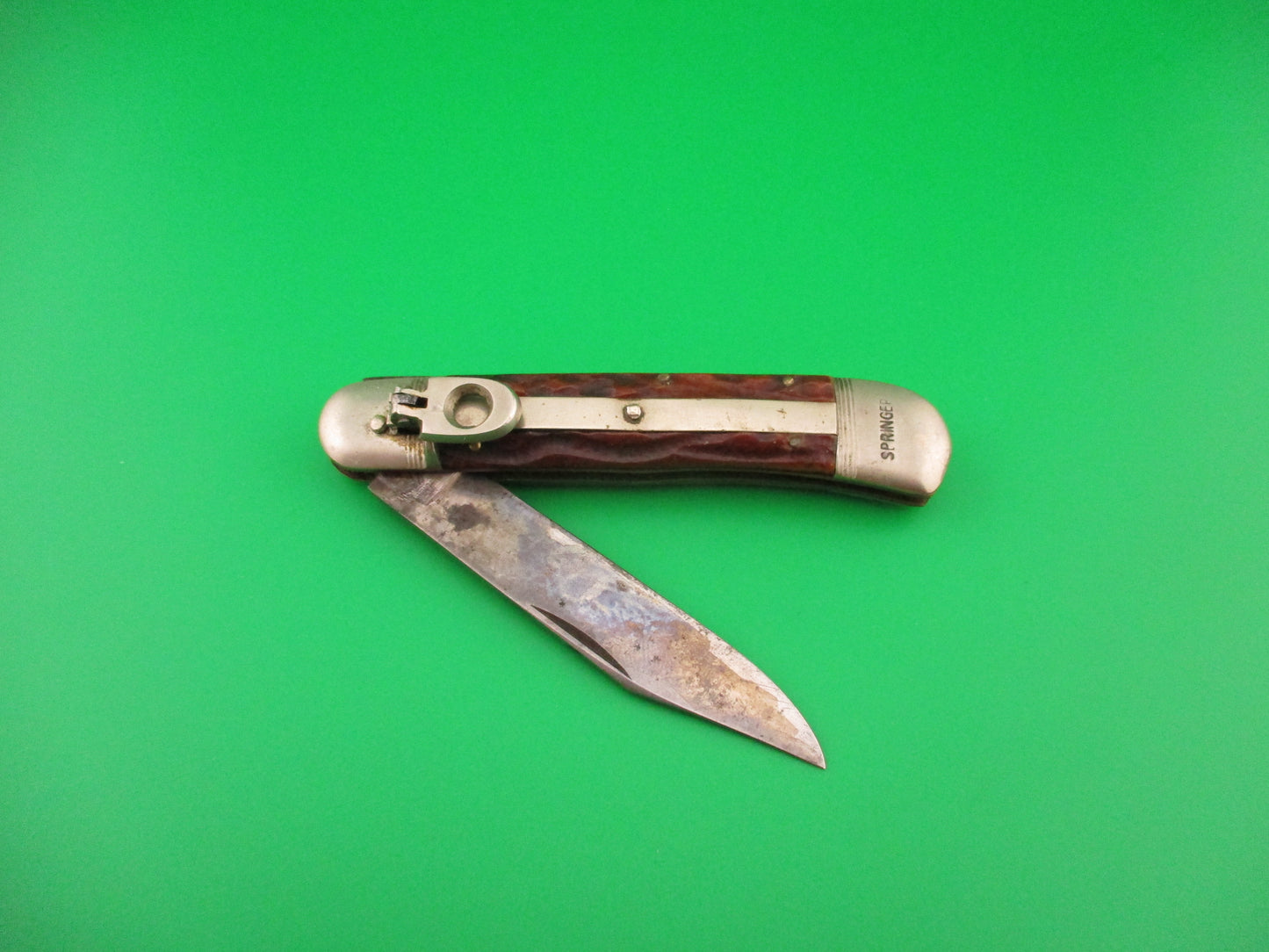 ALFA INTL CORP SOLINGEN GERMANY 10cm German Lever jigged bone automatic SPRINGER