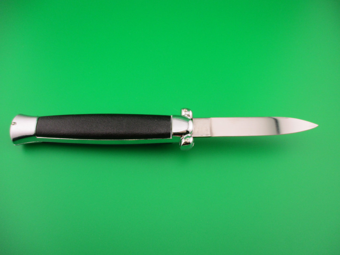 z STAINLESS STEEL 21cm BELL AC-80 Black Super Automatic Secret Agent knife NIB