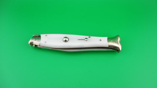 Unmarked 25cm Italian Fishtail picklock Pearlex automatic knife