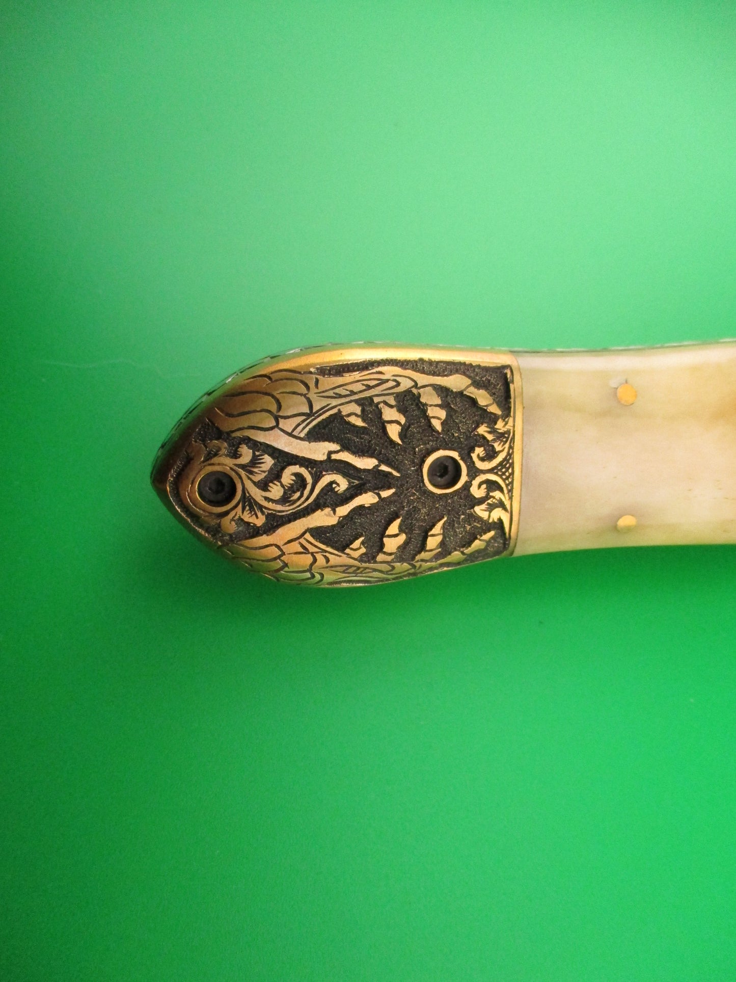Grim Reaper Skull Button 29cm Custom Automatic Knife by Orang Zaib