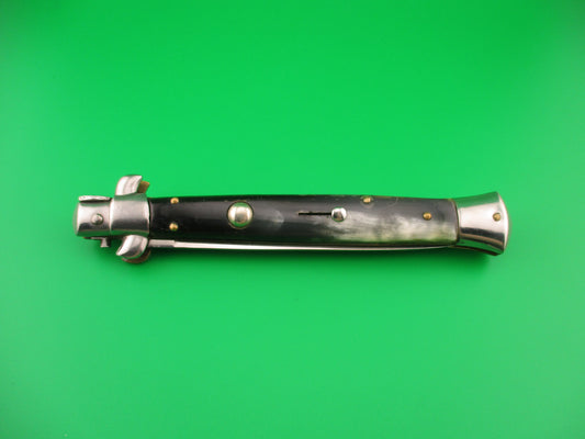 VIRGINIA INOX 28cm Italian Stiletto Swivel bolster horn vintage automatic knife