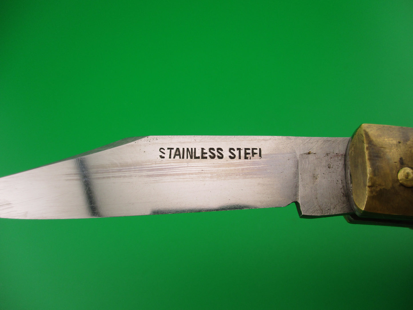 STAINLESS STEEL 16cm Japanese Vintage Bullfighter Red & Gold automatic knife