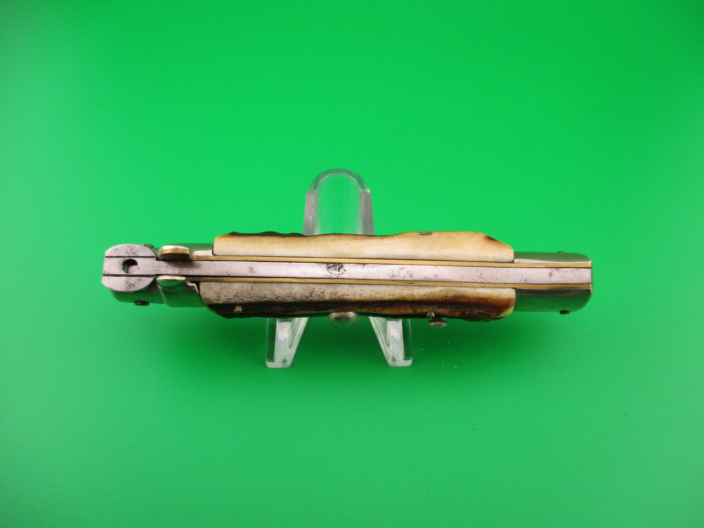 C. Jul Herbertz 21cm Italian Transitional Stiletto Stag Vintage 1960s automatic knife