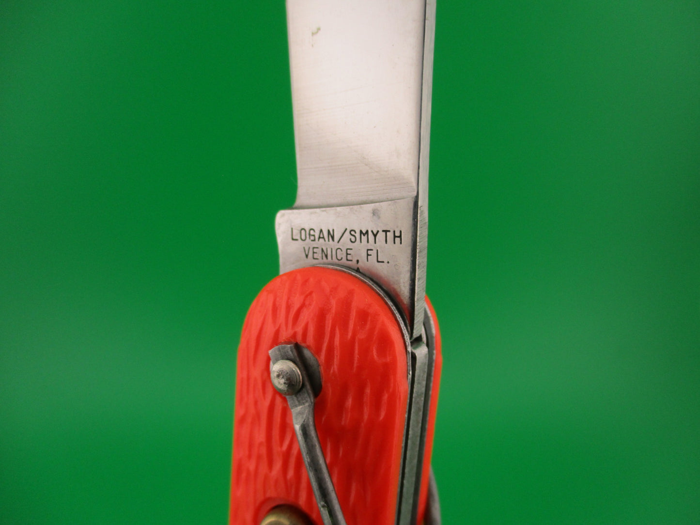 Logan Smyth Venice FL Orange Paratrooper knife New Old Stock