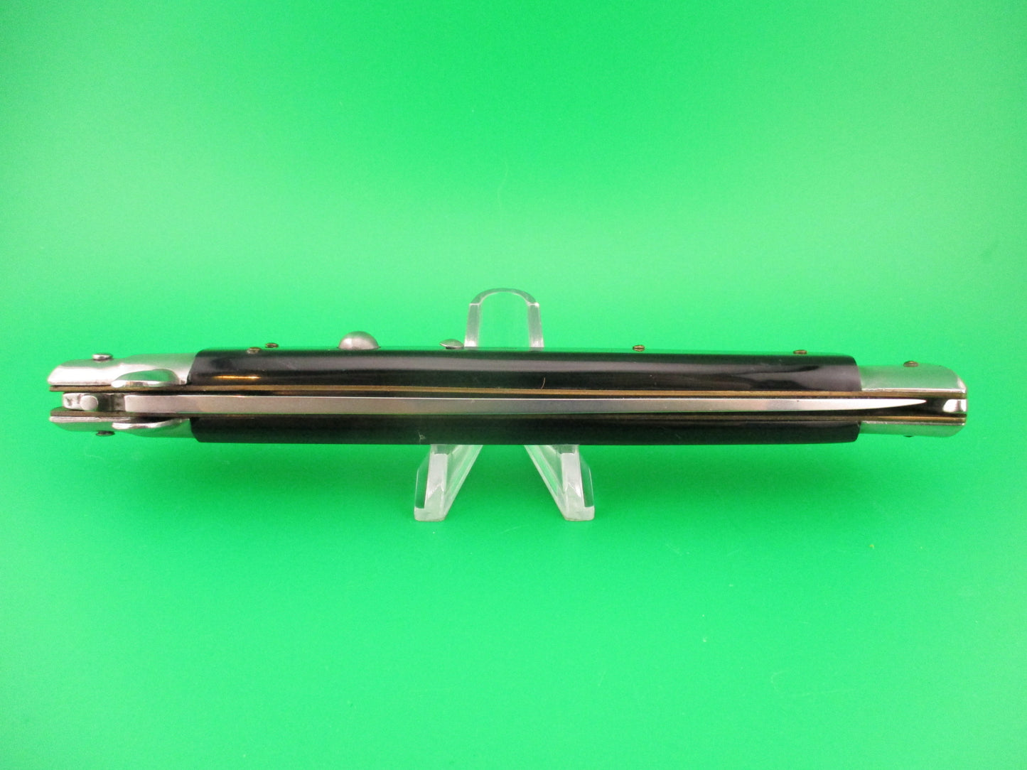 Sterile 33cm Italian Swivel bolster Flat grind automatic knife