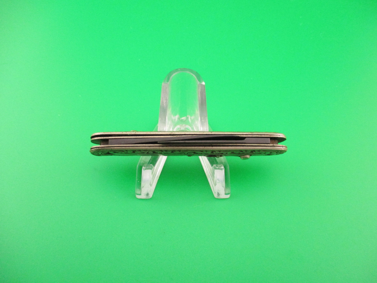 SCHRADE CUT CO German Silver Small double Vintage automatic knife