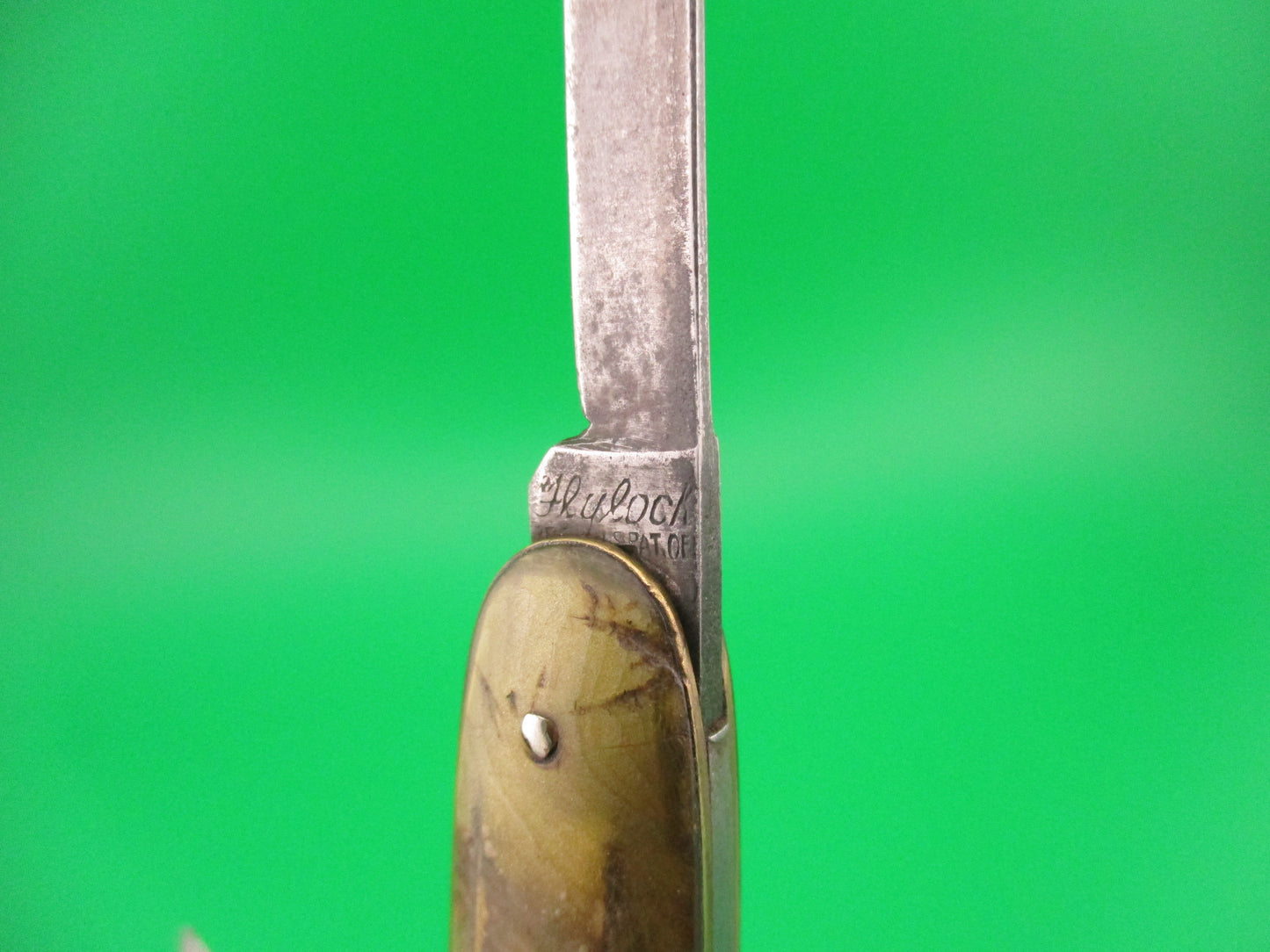 FLYLOCK Double Smoked Pearl antique automatic knife