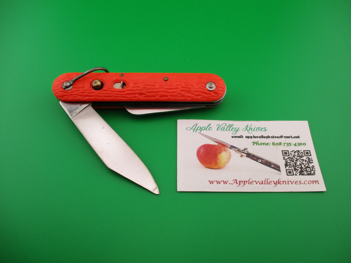 Logan Smyth Venice FL Orange Paratrooper knife New Old Stock