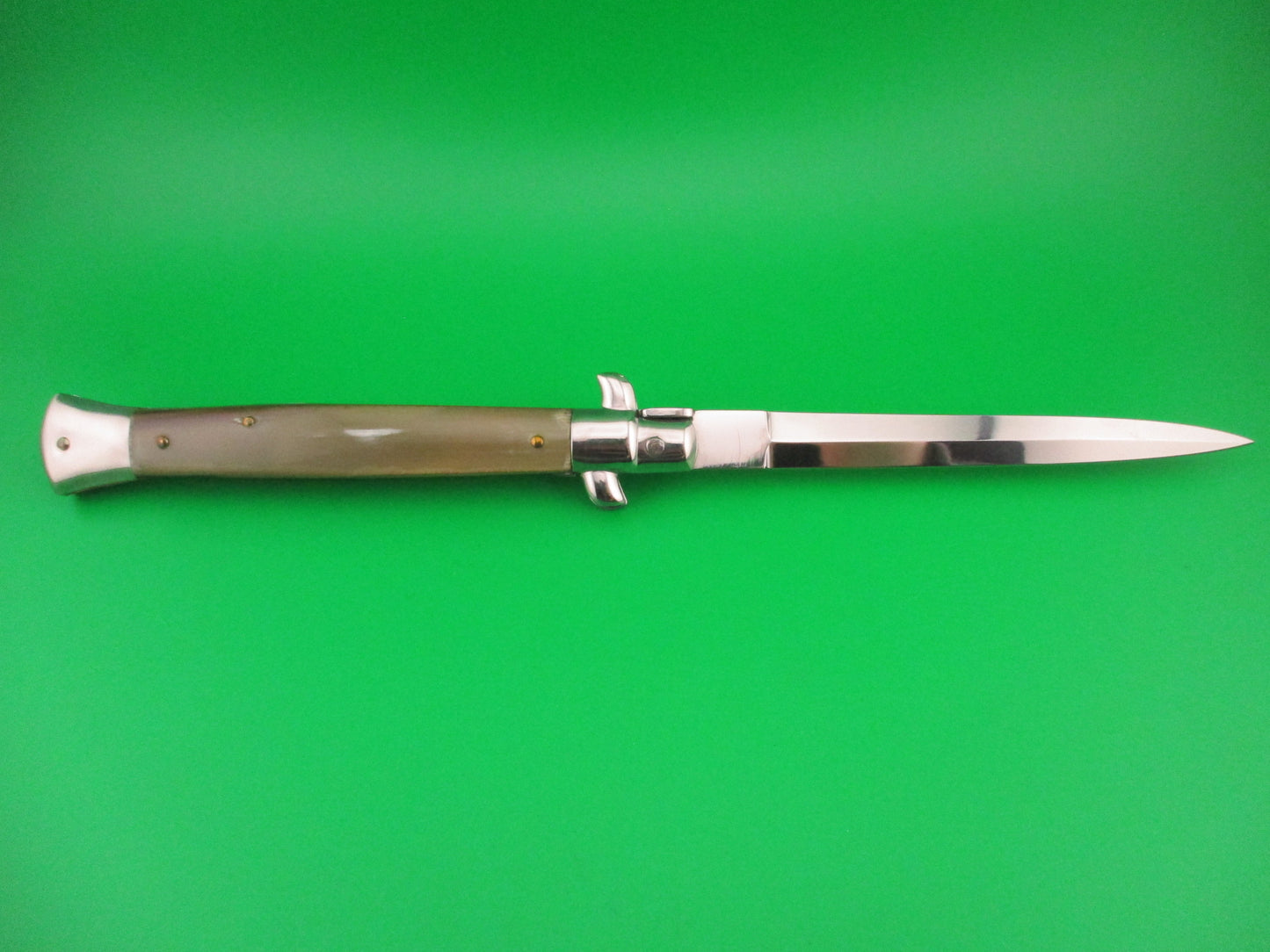 STILETTO ITALY 28cm Italian Stiletto Dagger Honey & Cream automatic knife