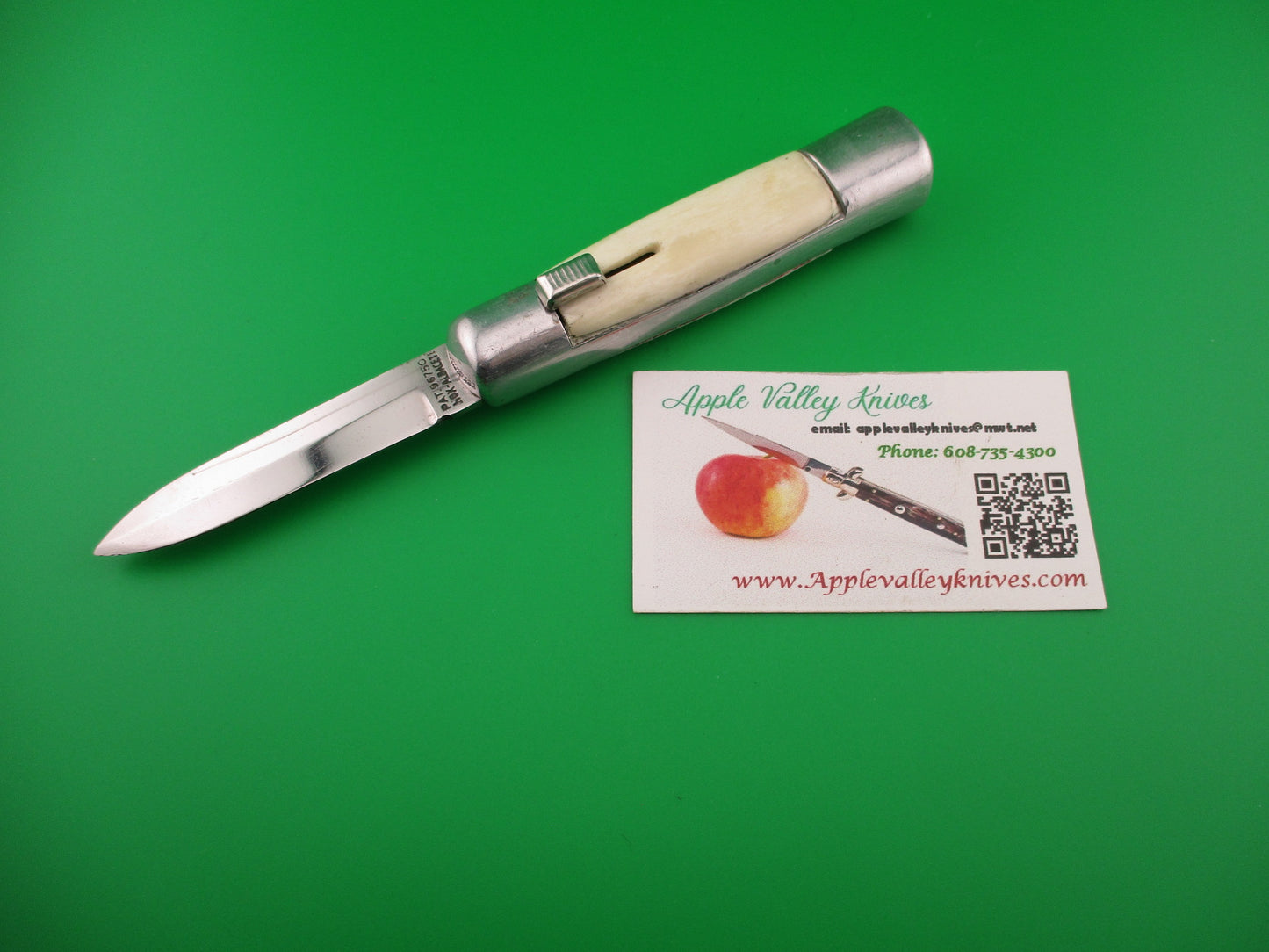 PAT 96750 INOX ALBACETE 18cm Spanish White Albacete OTF Aluminum automatic knife