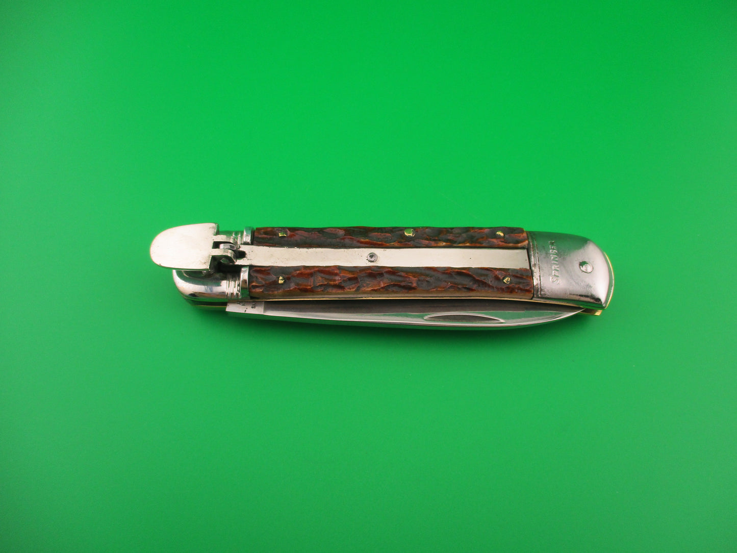 Weidmanns Heil SOLINGEN GERMANY 11cm German Lever Bone SPRINGER automatic
