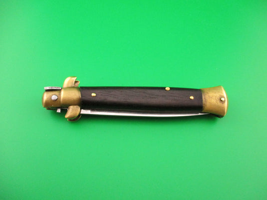 STAINLESS (slant) PATENT 23cm Italian Stiletto bolster release switchblade