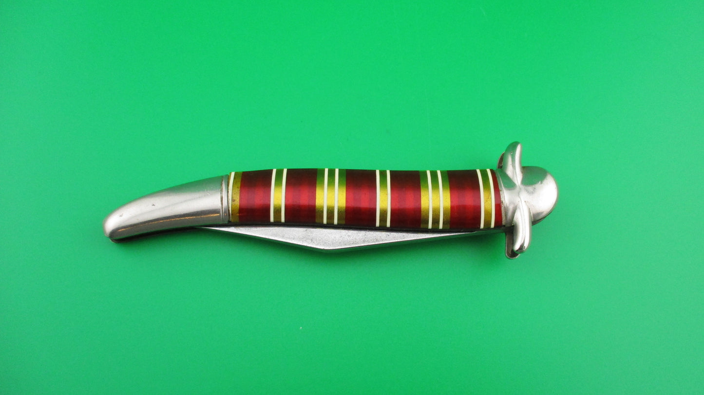 Hammer Brand Imperial toothpick crossguard candystripe vintage switchblade