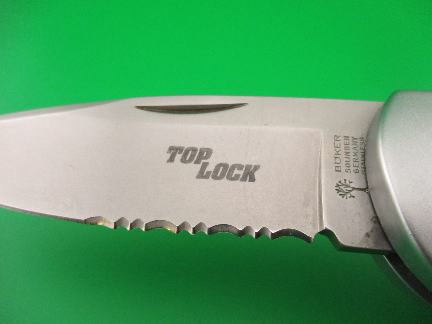 z BOKER SOLINGEN GERMANY STAINLESS TOPLOCK 21cm German Coilspring automatic