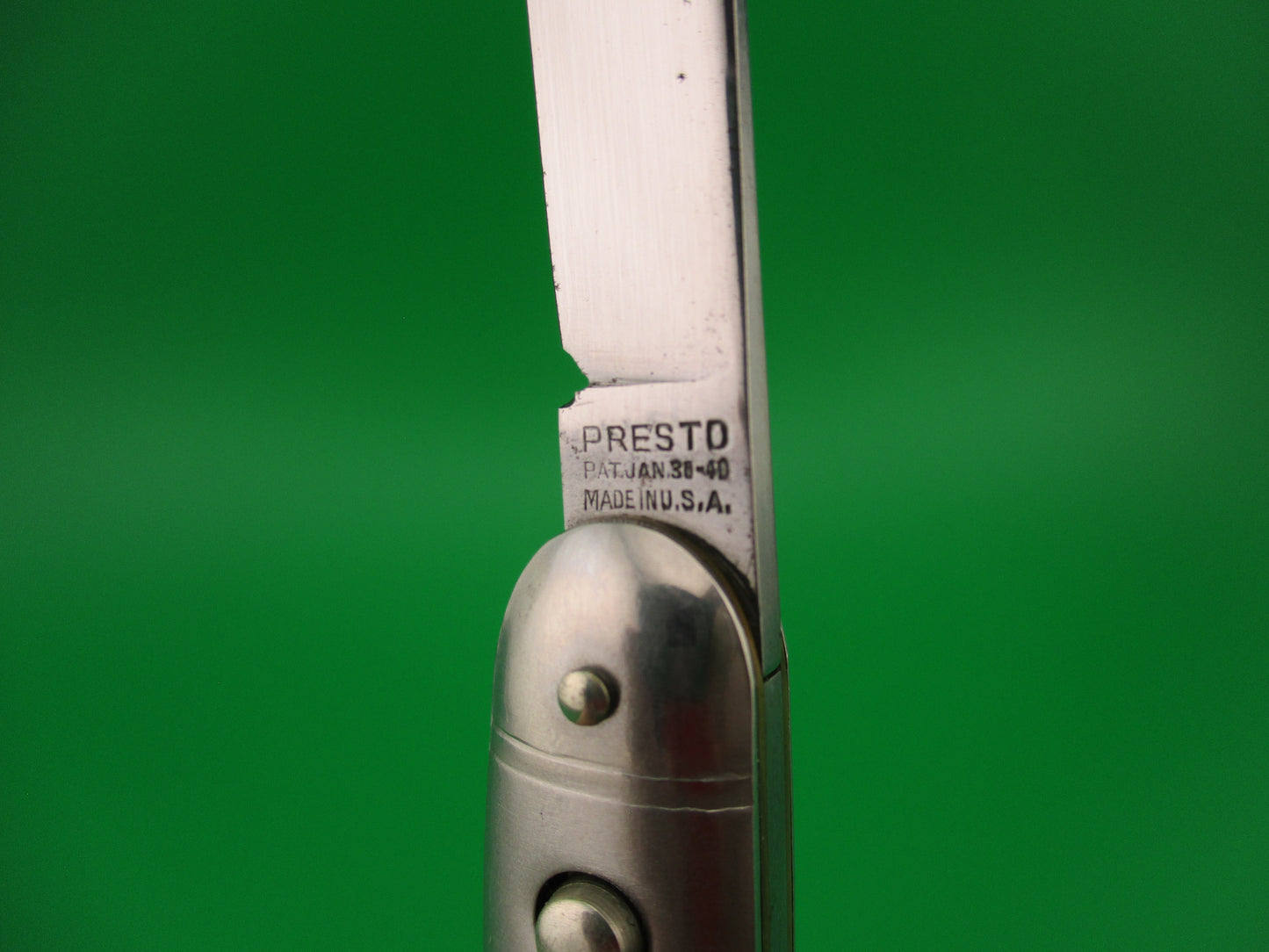 PRESTO JACK Vintage Single Stainless Steel switchblade knife Near mint