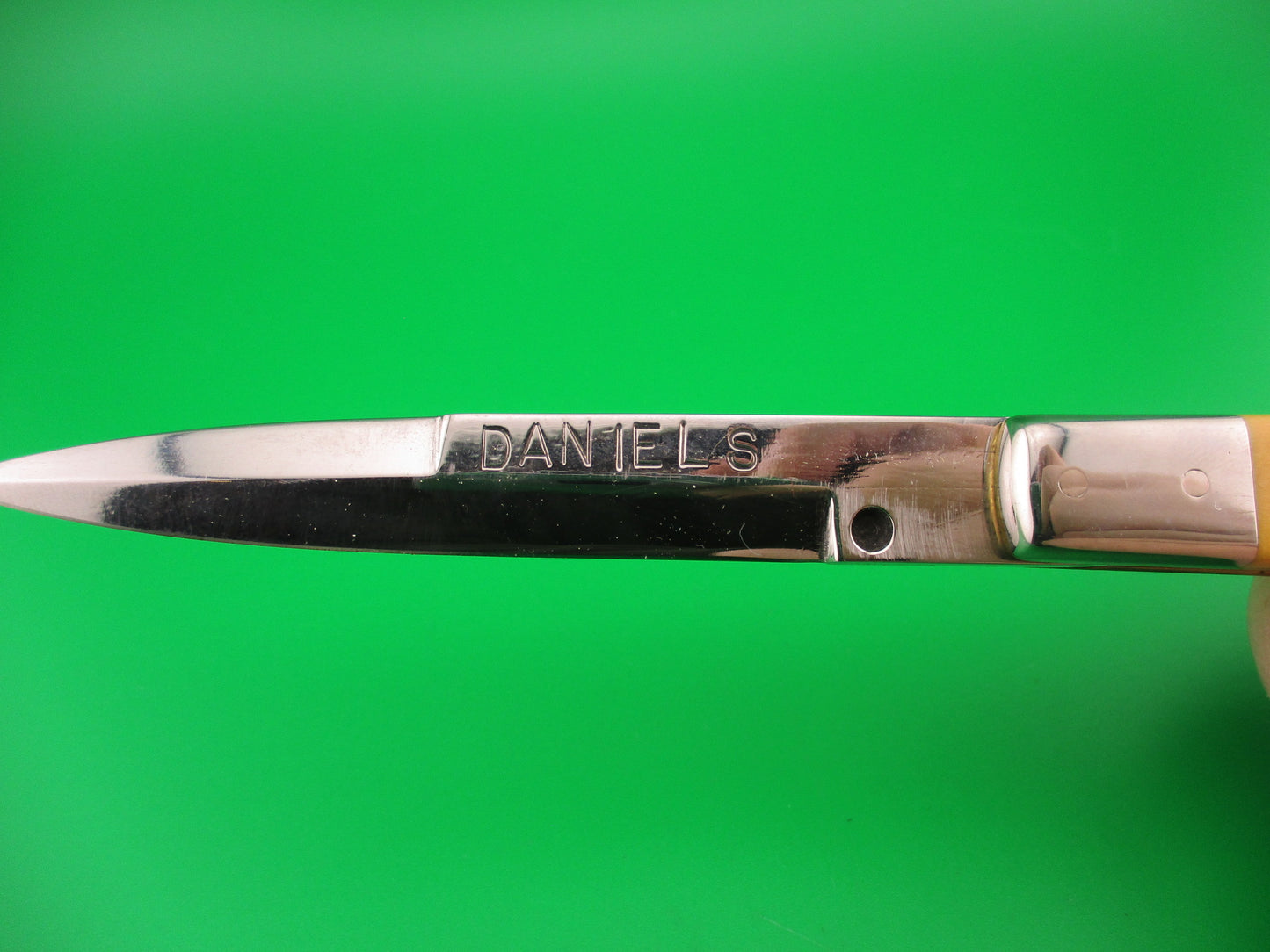 z DANIELS 8 Custom Yellow Lockback Automatic Jack knife