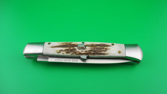 z DUE BUOI 23cm Italian Limited edition Stag automatic knife