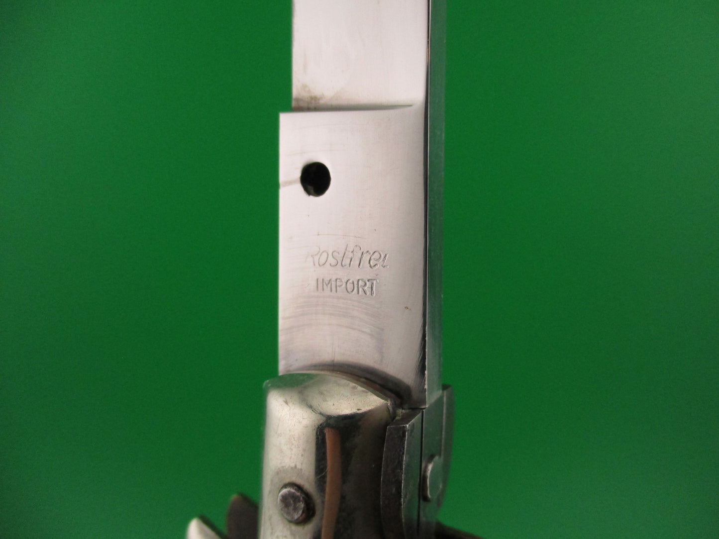 Rostfrei IMPORT 33cm Italian Transitional Vintage 1960s automatic knife Red Dot