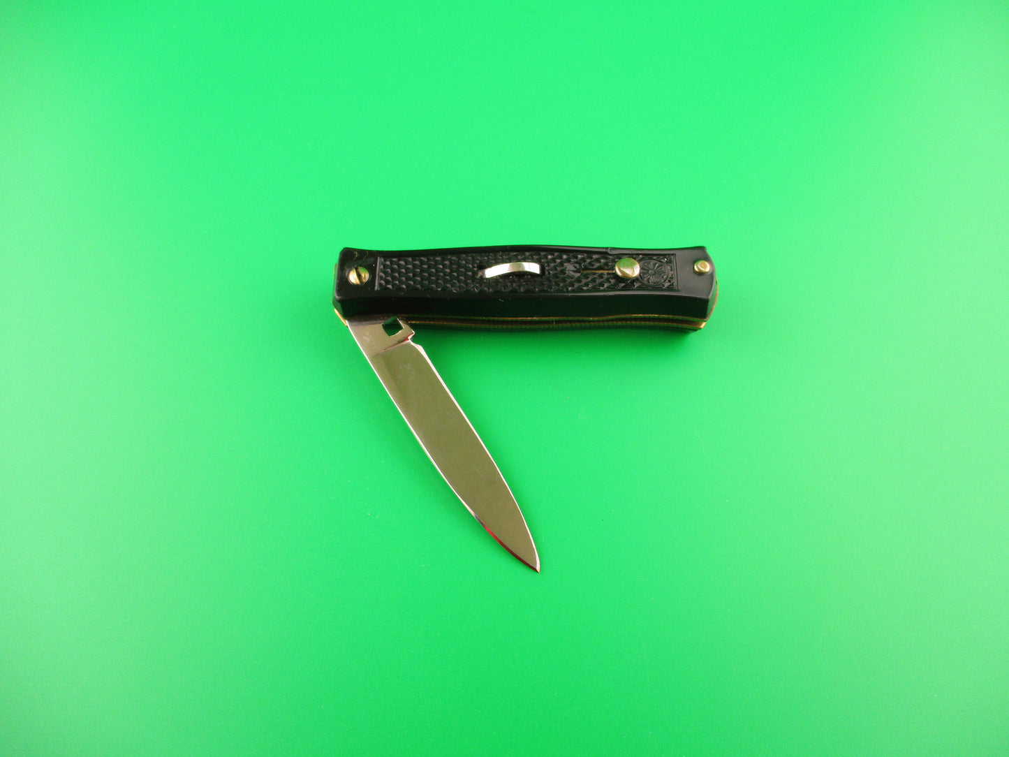 Sterile BARGEON INOX 14cm French Small Black Bobc vintage automatic knife