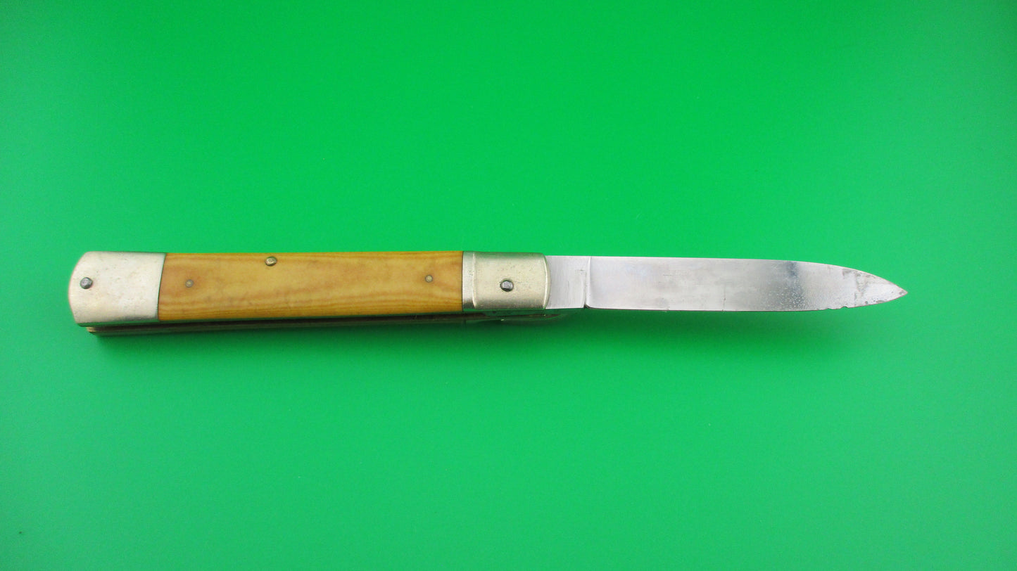 Hubertus SOLINGEN 11cm German Slimline Yellow Lever automatic knife