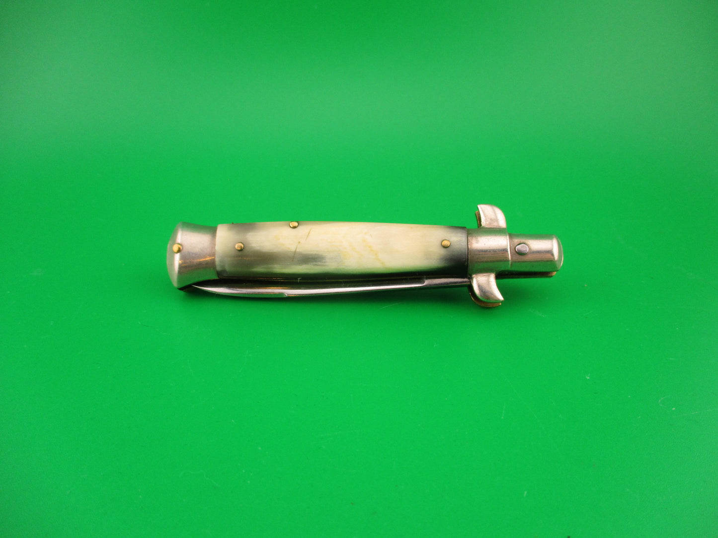 Inox 6 15cm Italian BOBC Stiletto vintage swedge horn automatic knife