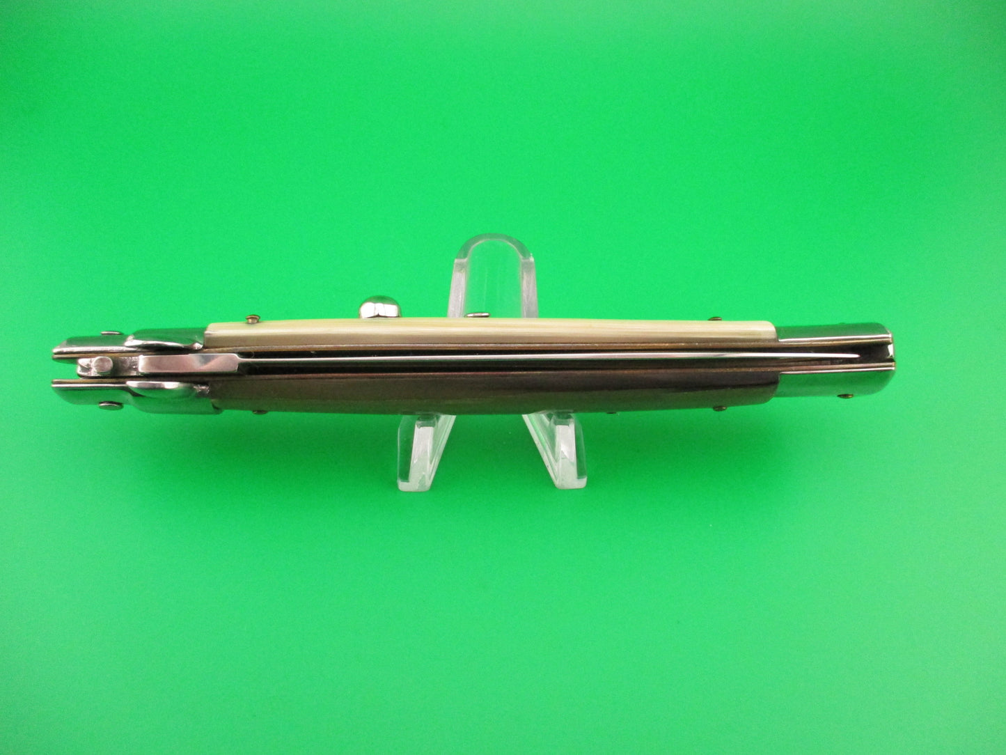STILETTO ITALY 28cm Italian Stiletto Dagger Honey & Cream automatic knife