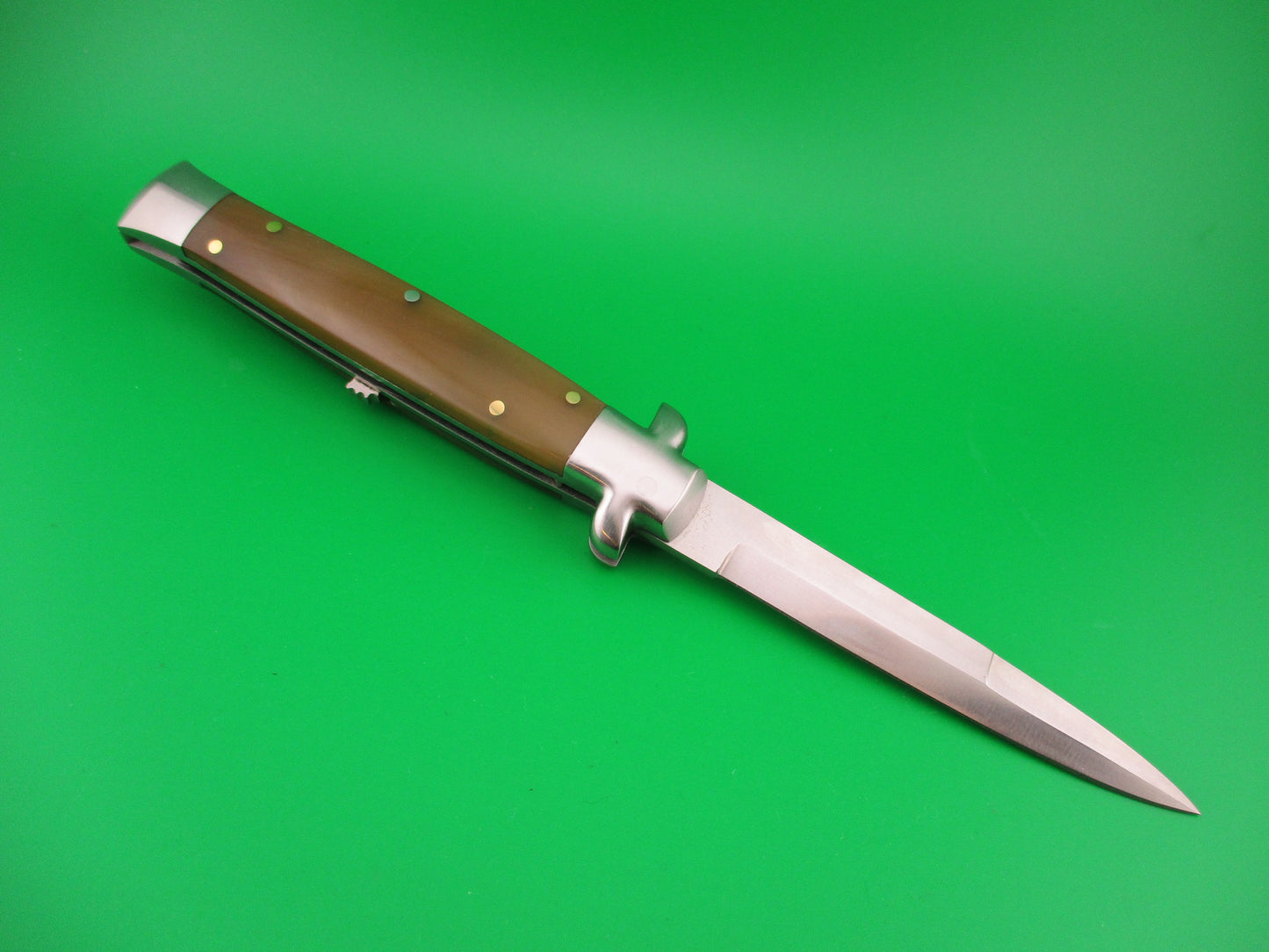 DUE BUOI ITALY 23cm Italian 2008 Limited edition Honey horn automatic knife