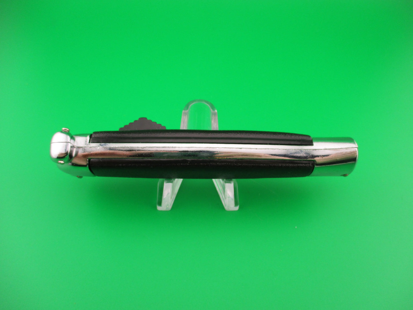 z STAINLESS STEEL 21cm BELL AC-80 Black Super Automatic Secret Agent knife NIB