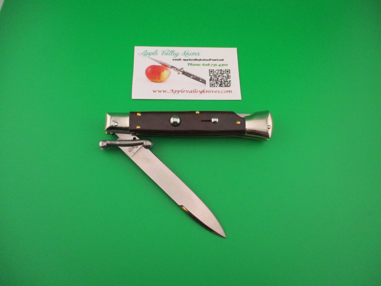 z AKC Italy 23cm Italian Swing guard Rosewood handled automatic knife