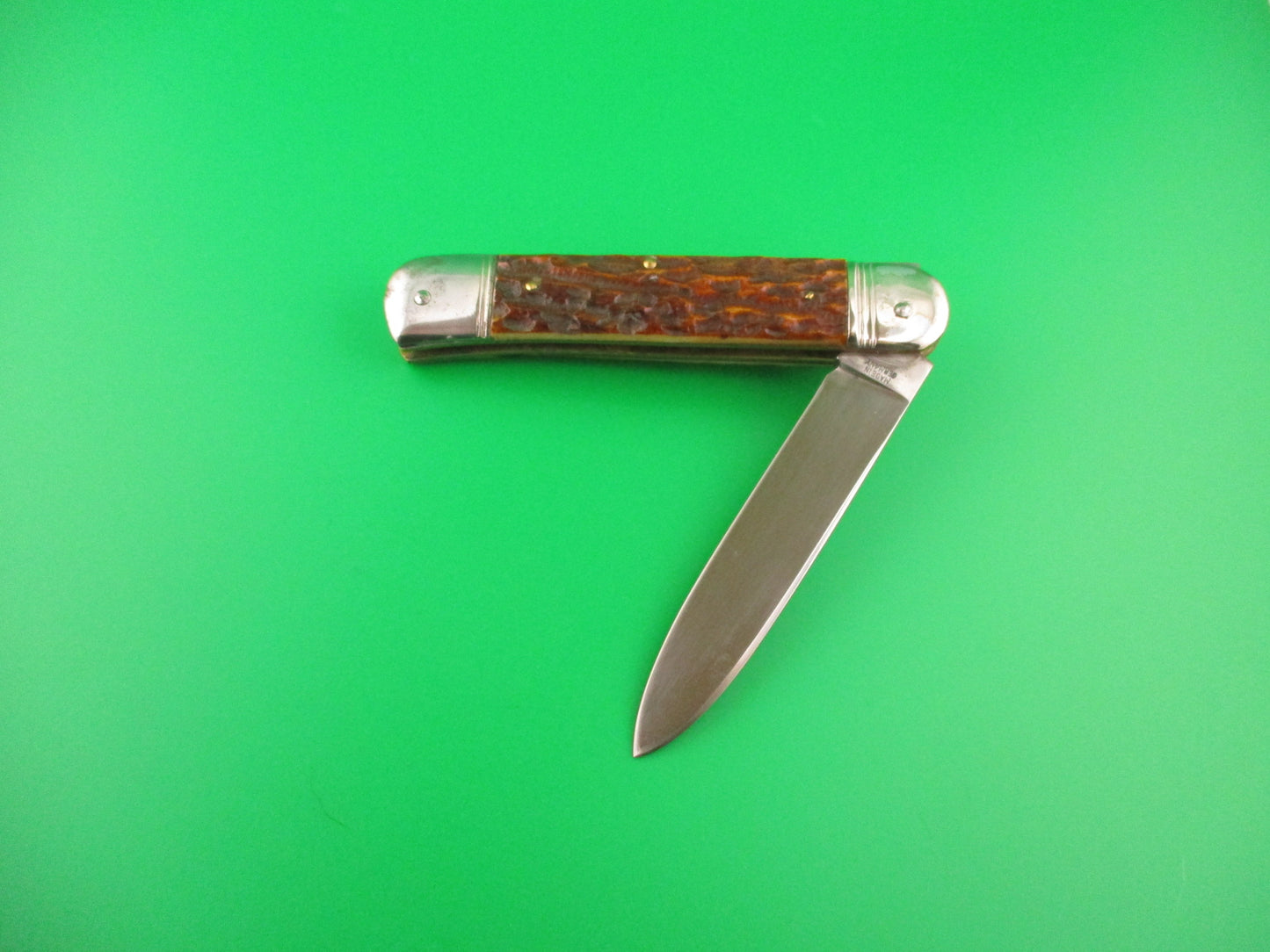 INOX SOLINGEN 11cm German Bone Lever Springer vintage automatic knife