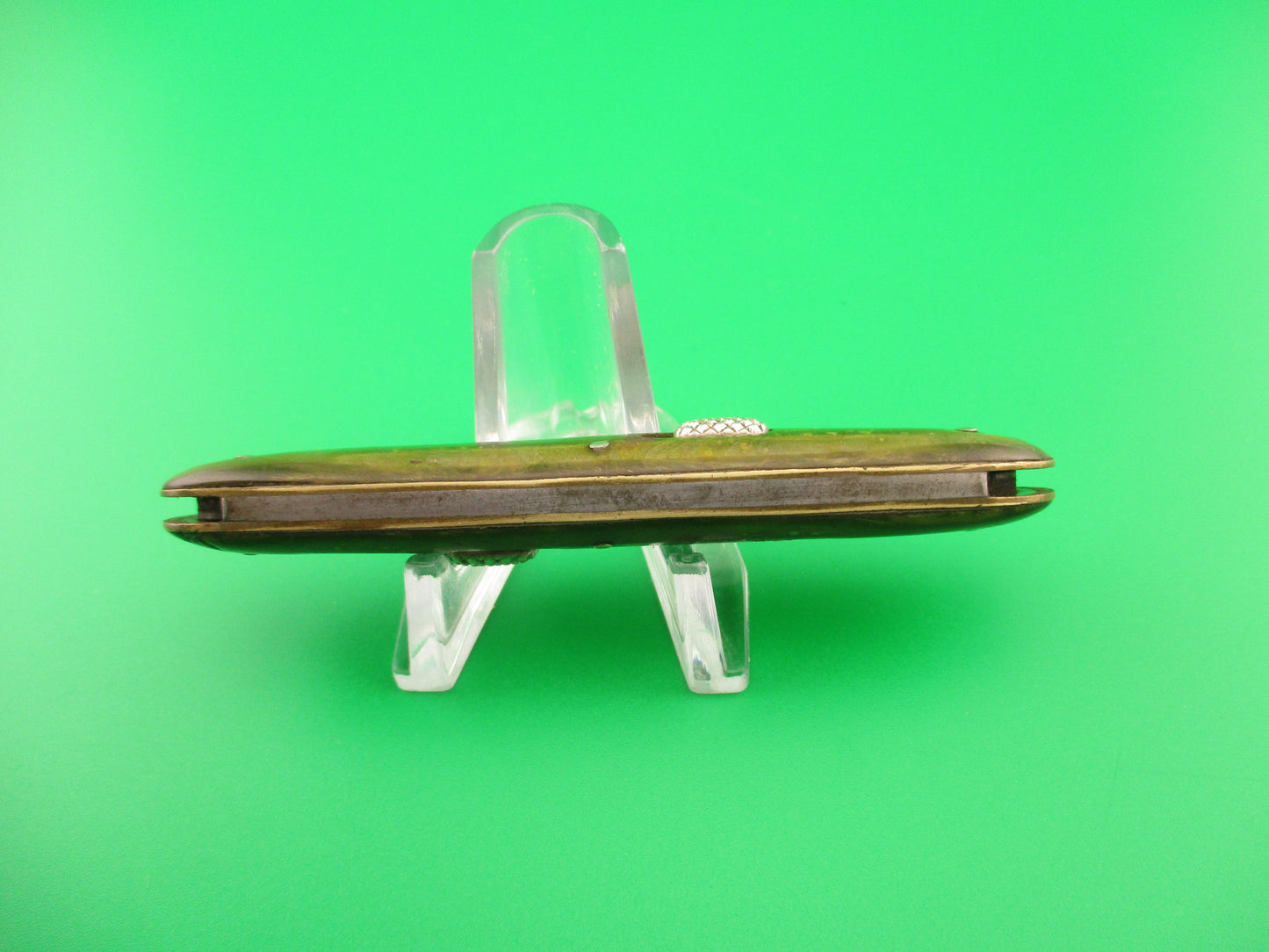 FLYLOCK Double Smoked Pearl antique automatic knife