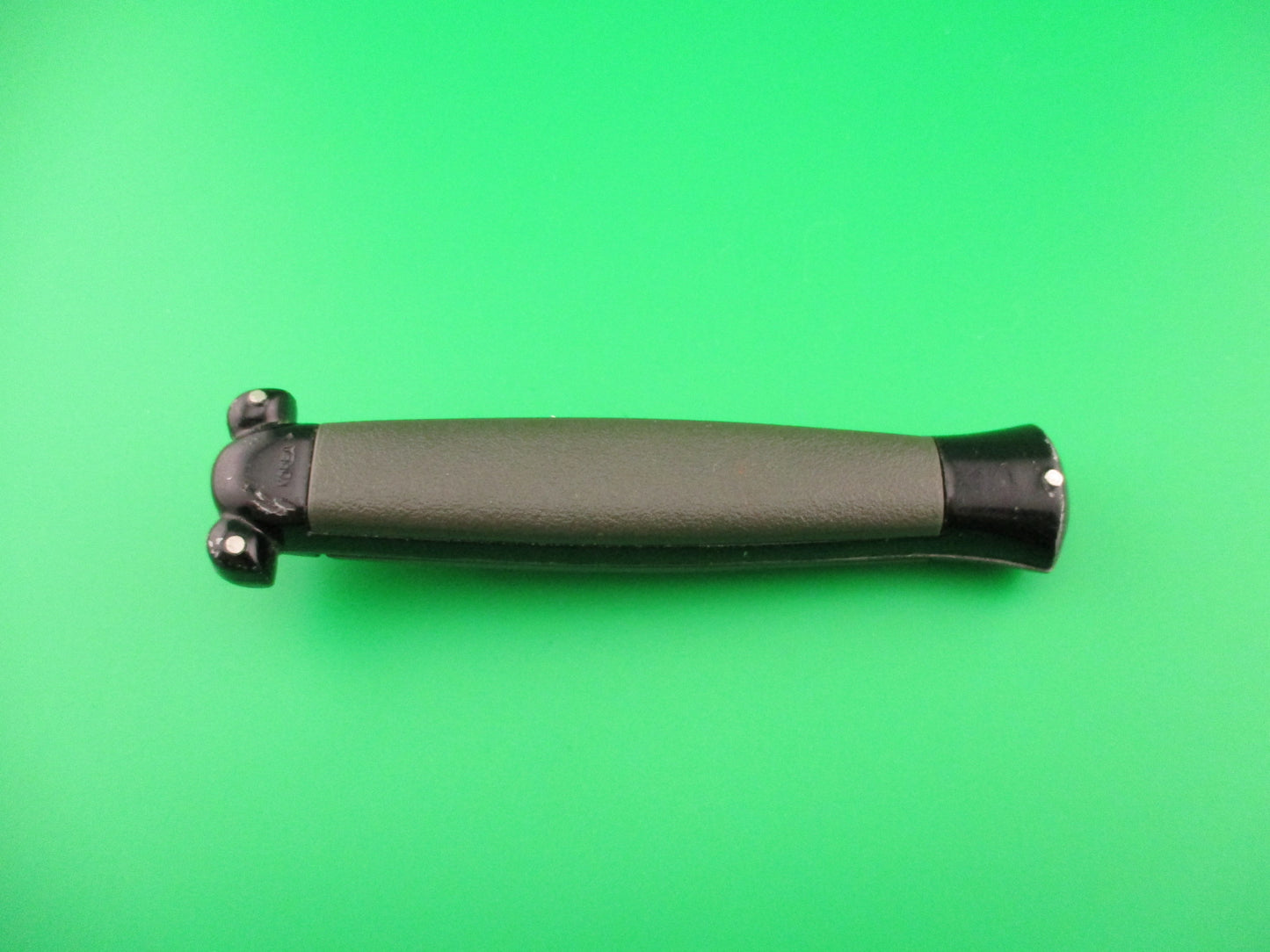 STAINLESS STEEL 20cm NATO MILITARY DA OTF green automatic knife black bolsters
