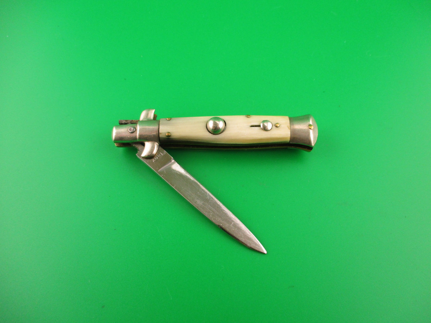 Inox 6 15cm Italian BOBC Stiletto vintage swedge horn automatic knife