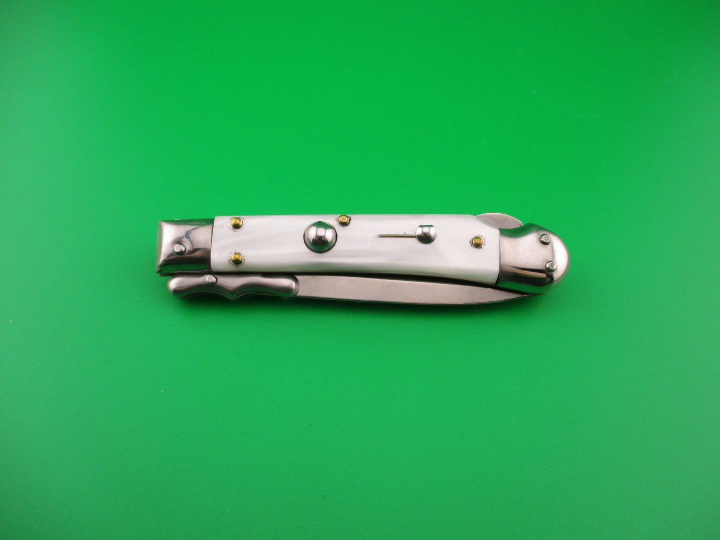 AKC ITALY 19cm Italian Medici Swing Guard Pearlex automatic knife