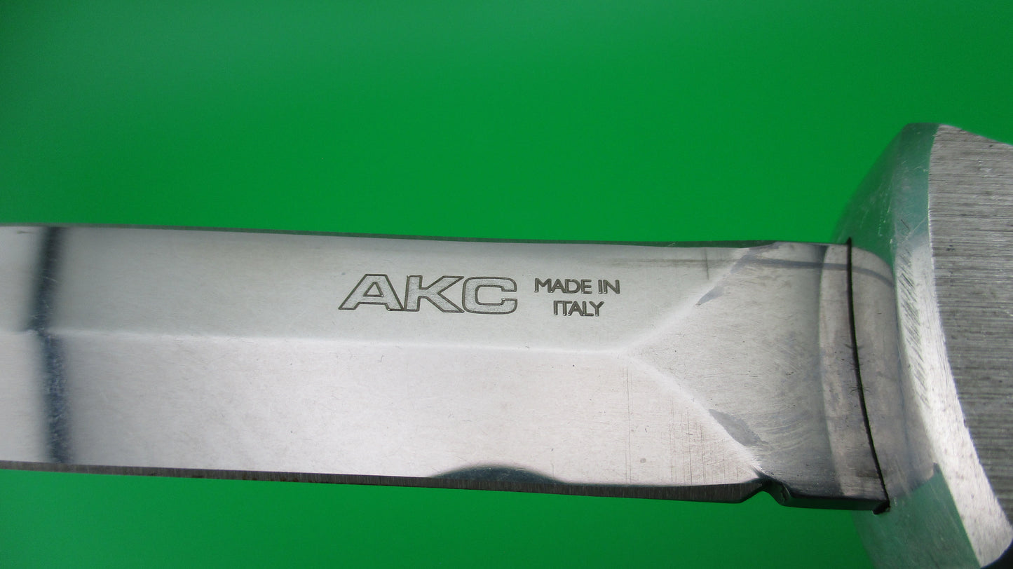 AKC MADE IN ITALY 22cm Black Finger OTF DA automatic knife Dagger blade