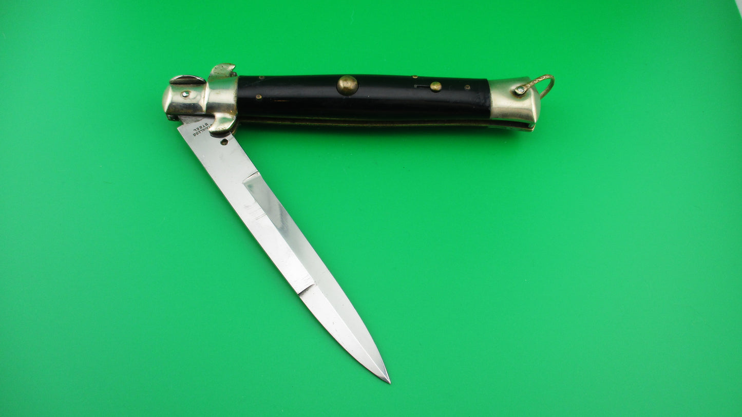 STAINLESS STEEL 28cm Japanese Picklock 1960s Vintage automatic knife