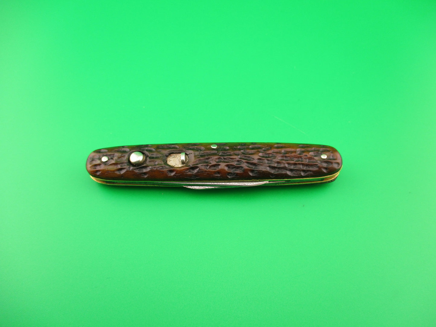 SCHRADE CUT CO 7403 Medium double Pick Bone early switchblade knife