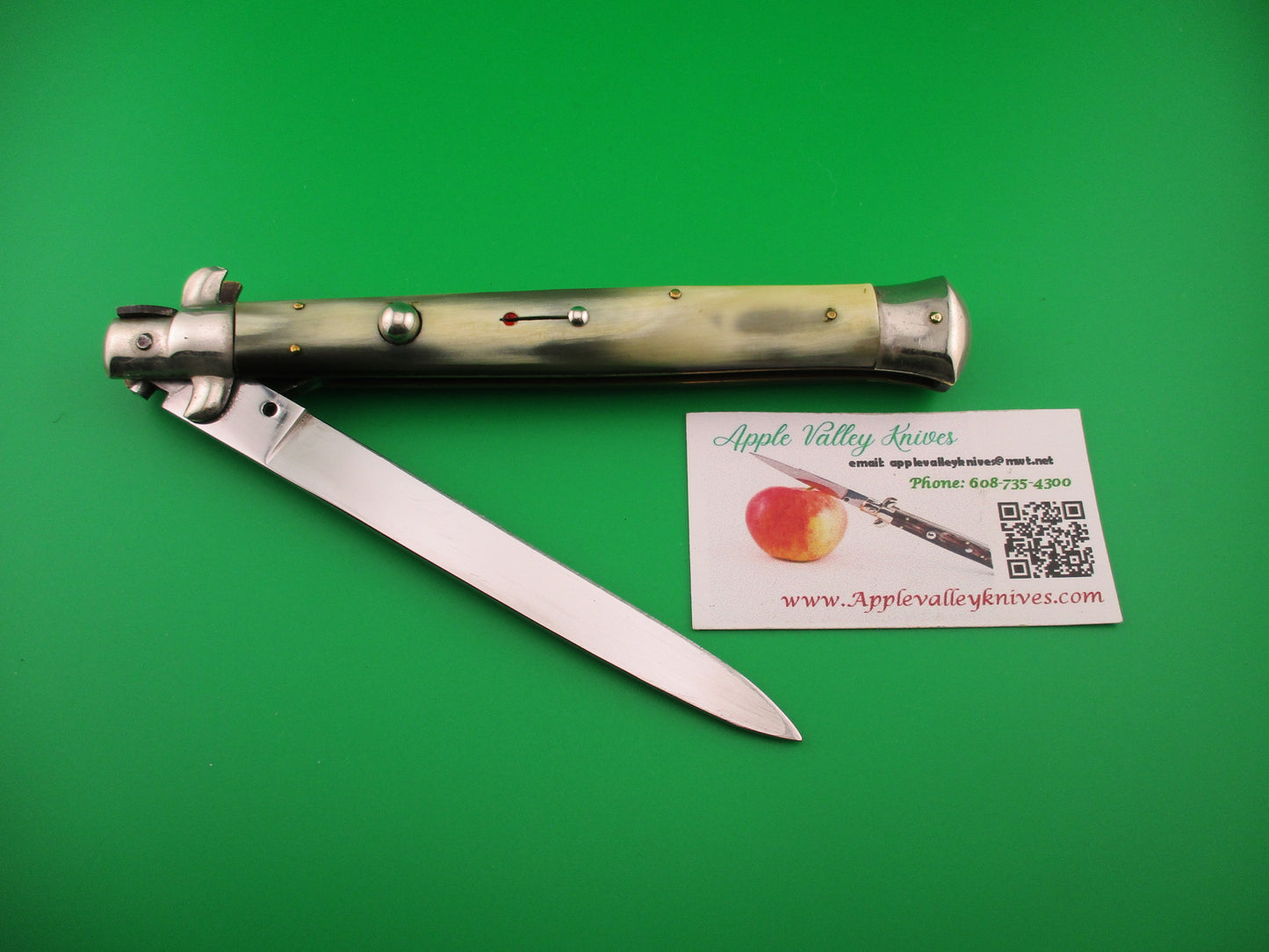Rostfrei IMPORT 33cm Italian Transitional Vintage 1960s automatic knife Red Dot