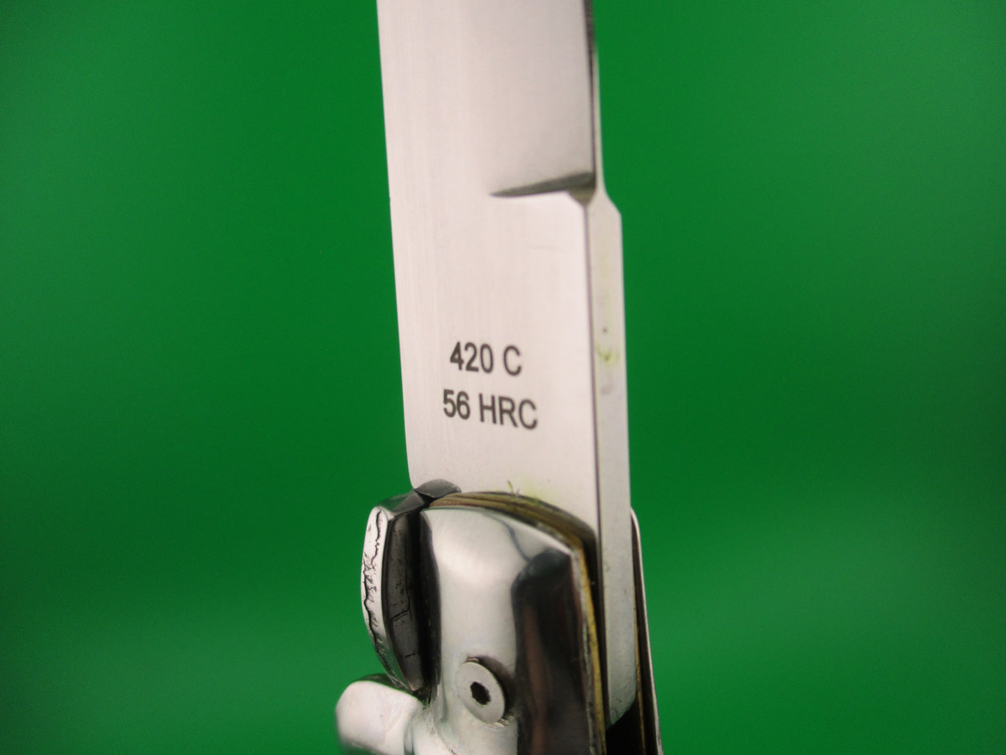 AB ITALY COLTELLERIE DI PREGIO MANIAGO 33cm Italian Swivel bolster Pearlex switchblade