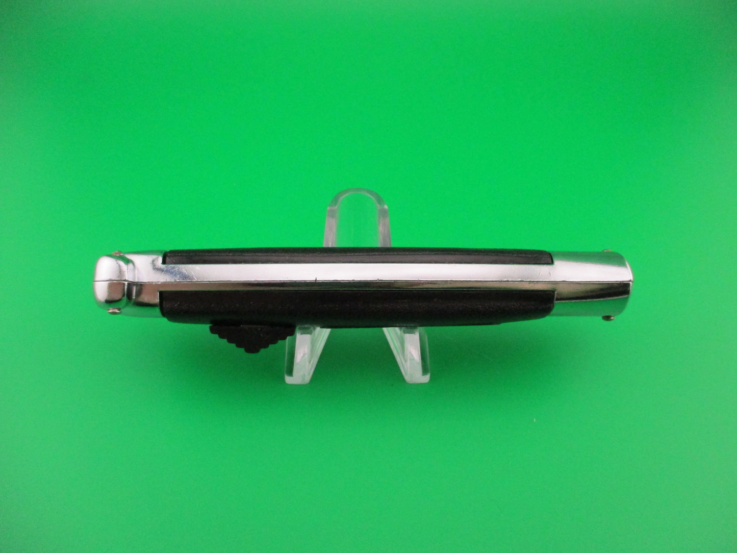 z STAINLESS STEEL 21cm BELL AC-80 Black Super Automatic Secret Agent knife NIB