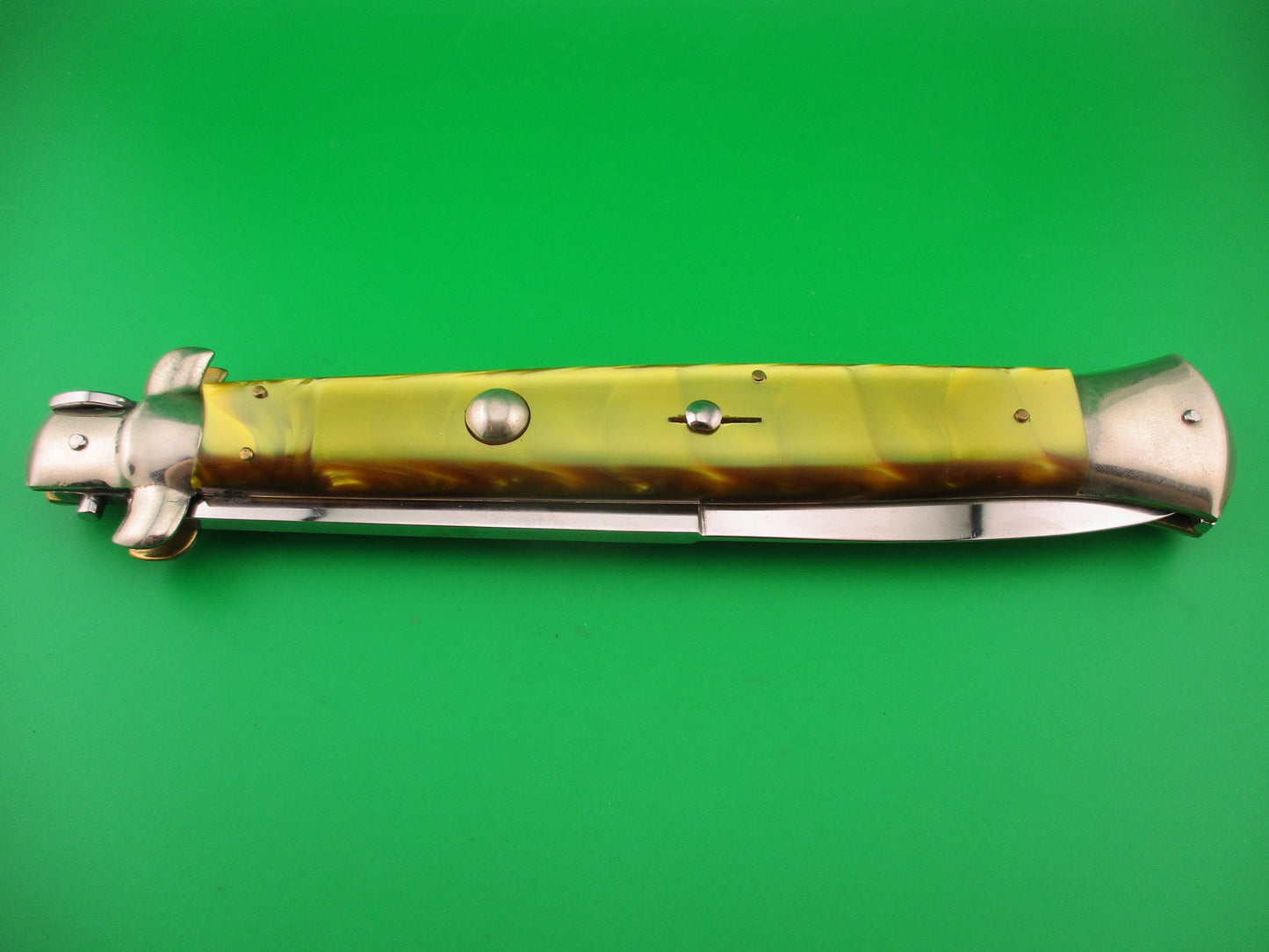 ROSTFREI ITALY 45cm Italian 18 inch stiletto Gold Acrylic automatic knife