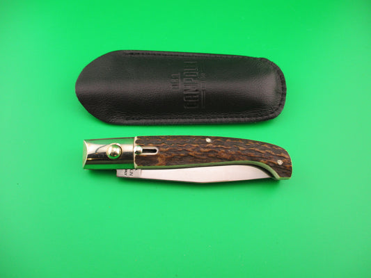 AGA CAMPOLIN MANIAGO ITALY 21cm Italian Pattada Stag automatic knife NIB
