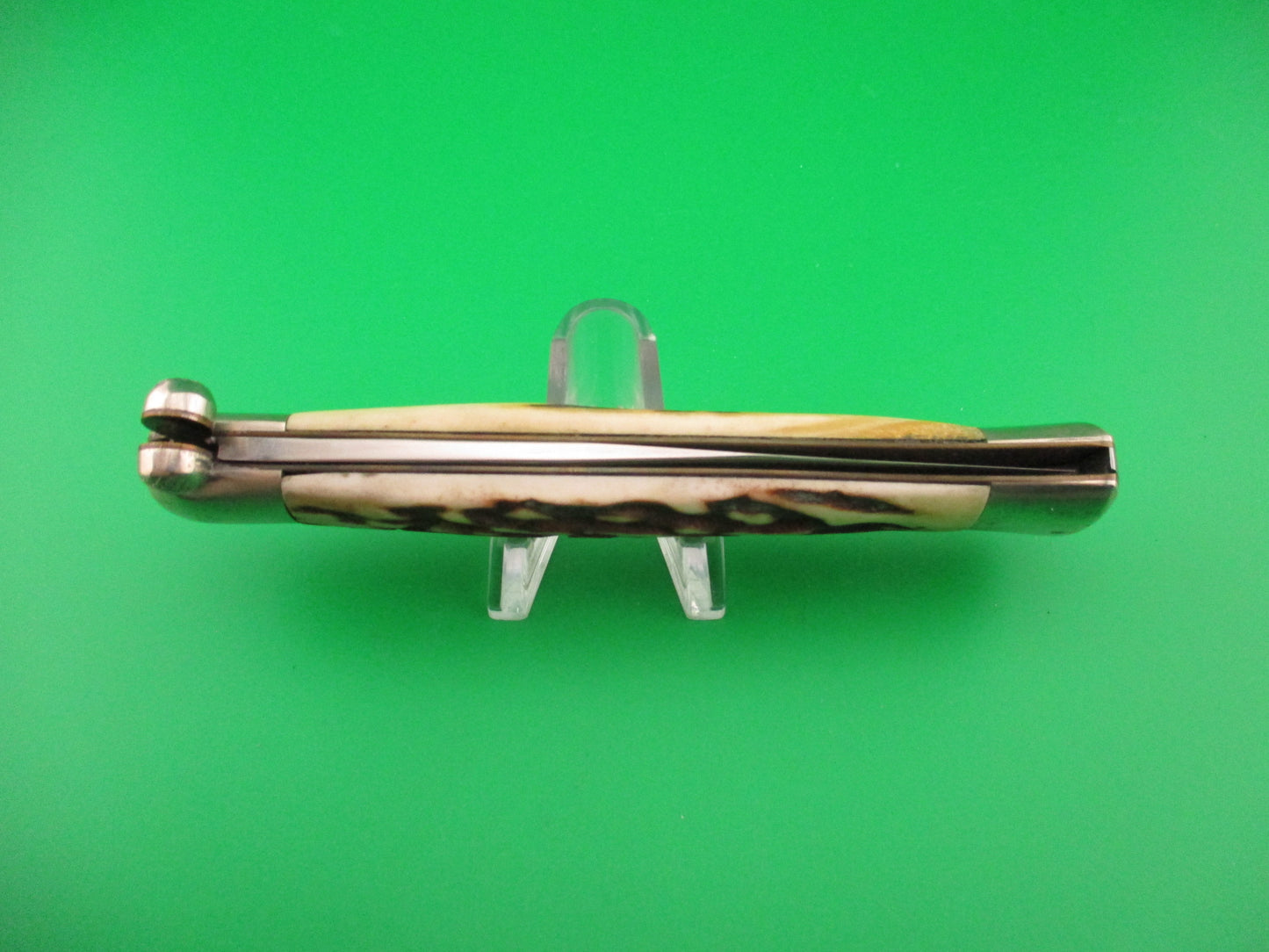 Stainless Steel ITALY 25cm RAPID Italian Stag Knob Flip Open Vintage manual knife