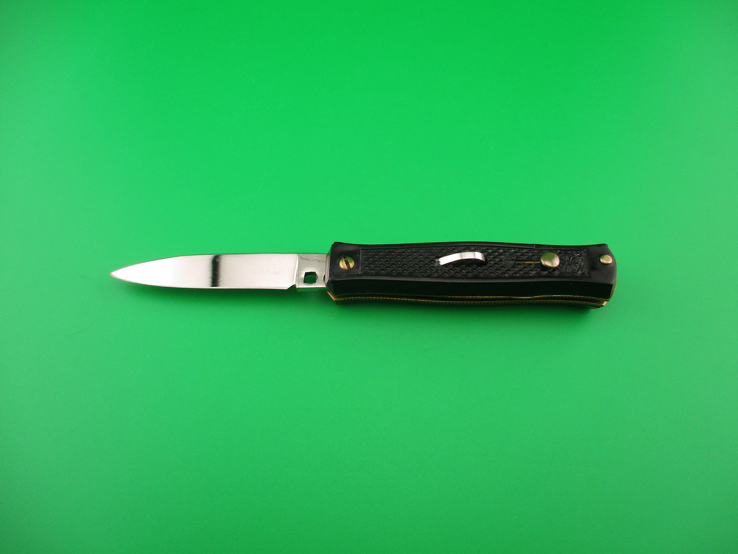 Sterile BARGEON INOX 14cm French Small Black Bobc vintage automatic knife
