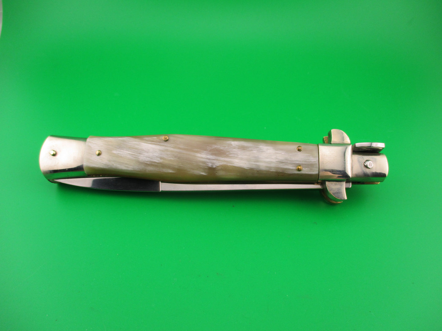Renzo Pascotto Maniago Italy 30cm Italian Wasp body Picklock Cream & Honey automatic knife