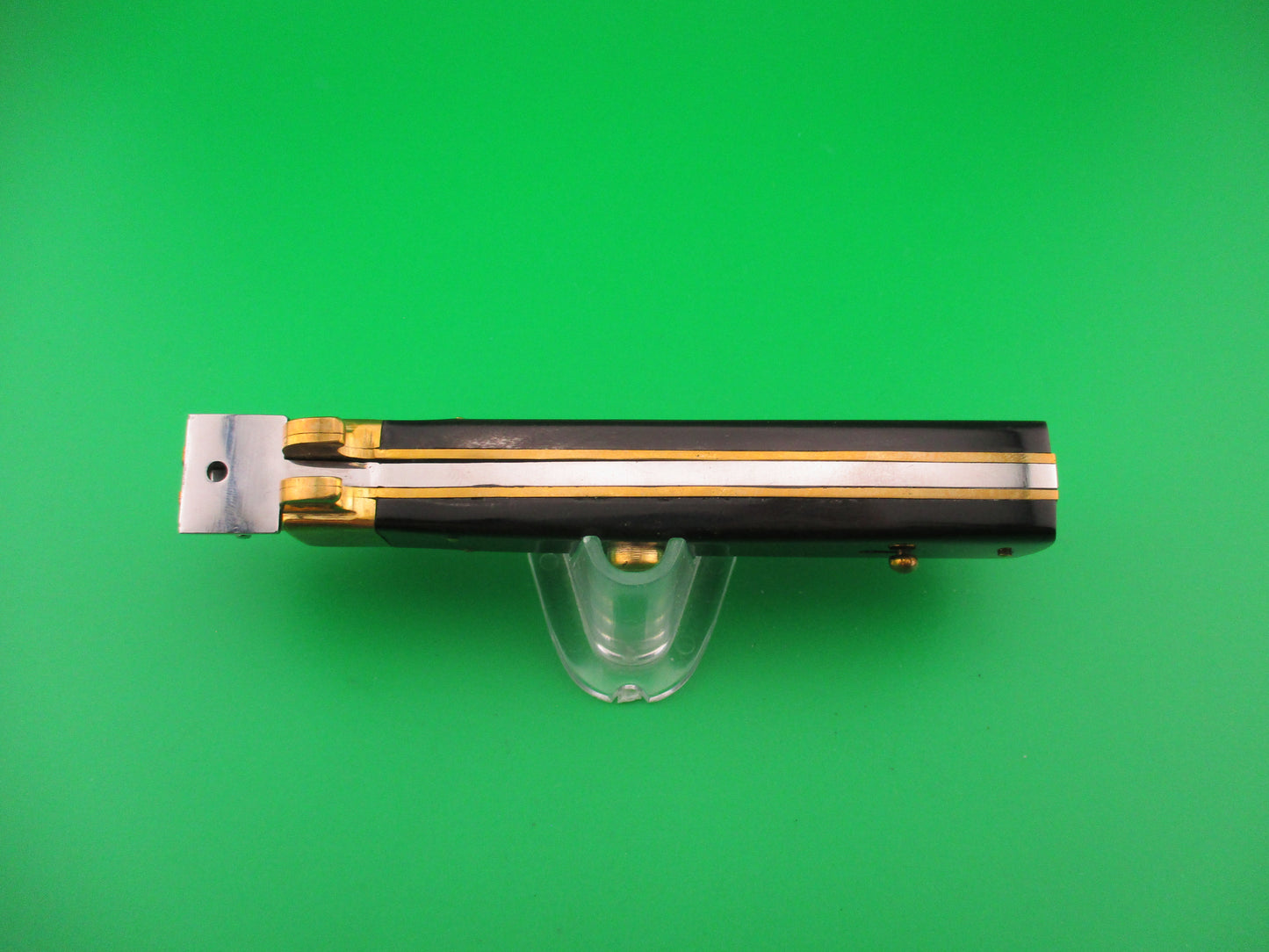 Custom Frosolone Style Horn 26cm Picklock Automatic knife by Orang Zaib