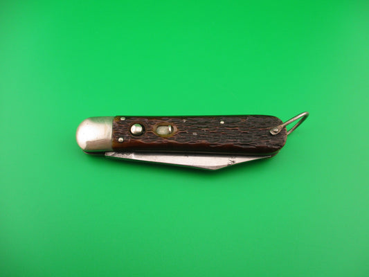 PRESTO M2 Bone WWII 1940s Geo Schrade vintage Paratrooper automatic knife